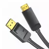 DisplayPort į HDMI kabelio adapteris Vention HAGBH, 2 m, juodas, 7 mm skersmuo