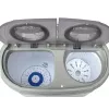 Camry Premium CR 8052 skalbimo mašina, kraunama iš viršaus, 3 kg, pilka, balta