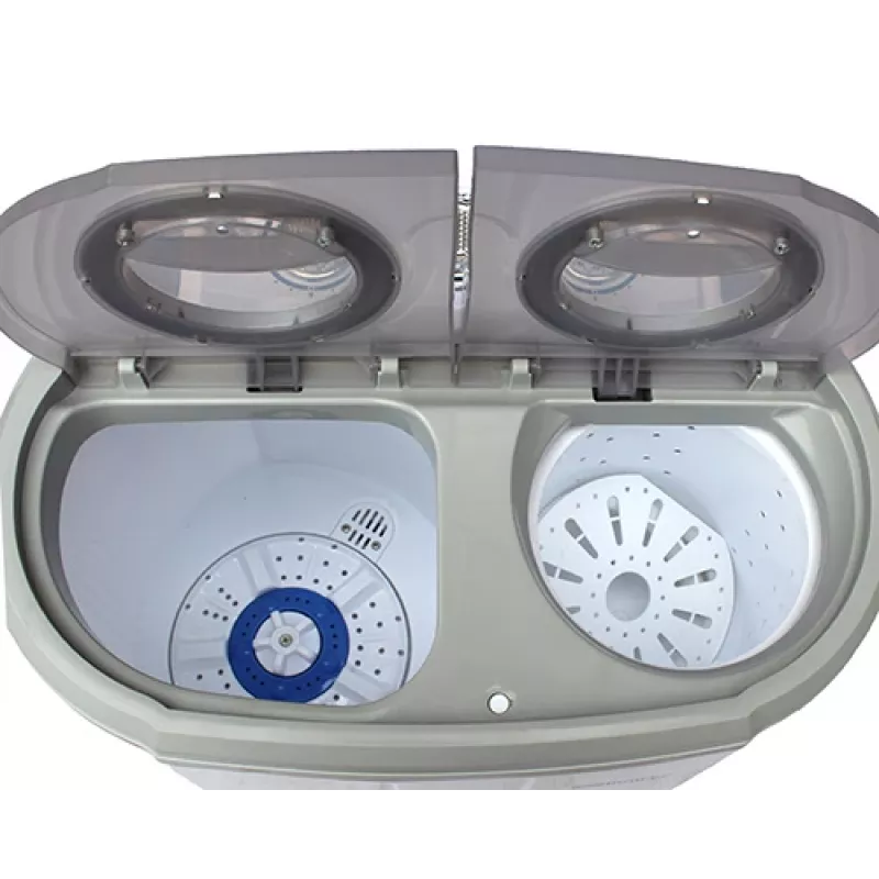 Camry Premium CR 8052 skalbimo mašina, kraunama iš viršaus, 3 kg, pilka, balta