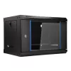EXTRALINK LITE 6U 530X400 SIENINĖ MONTAVIMO SPINTA JUODA SU LENTYNA