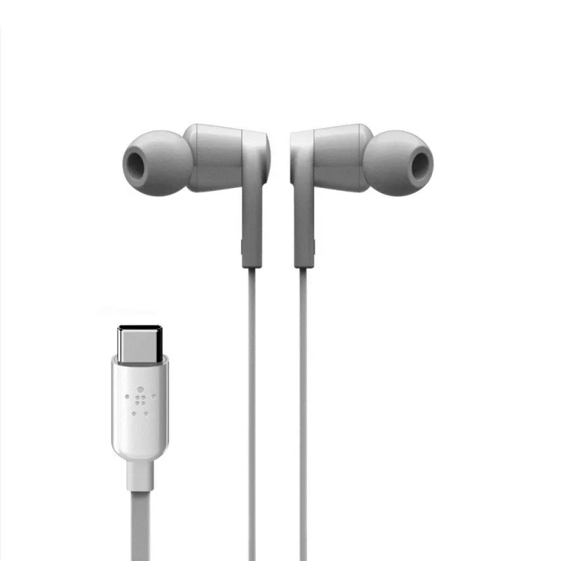 Ausinės Belkin ROCKSTAR USB Type-C baltos