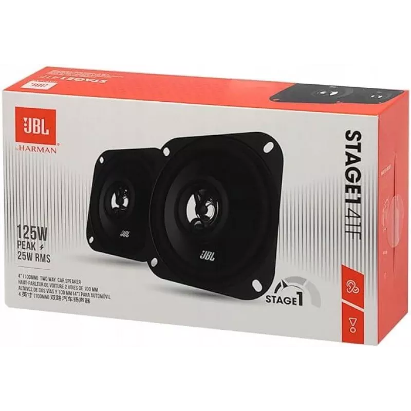 4 colių 2 krypčių koaksialinės automobilinės kolonėlės JBL SPKS141F, 4 colių pora, koaksialinis žemų dažnių garsiakalbis + aukštų dažnių garsiakalbis