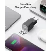 Vidinis kintamosios srovės įkroviklis Anker 511 Nano 3 — 30 W, 1× USB-C, 100–240 V, juodas