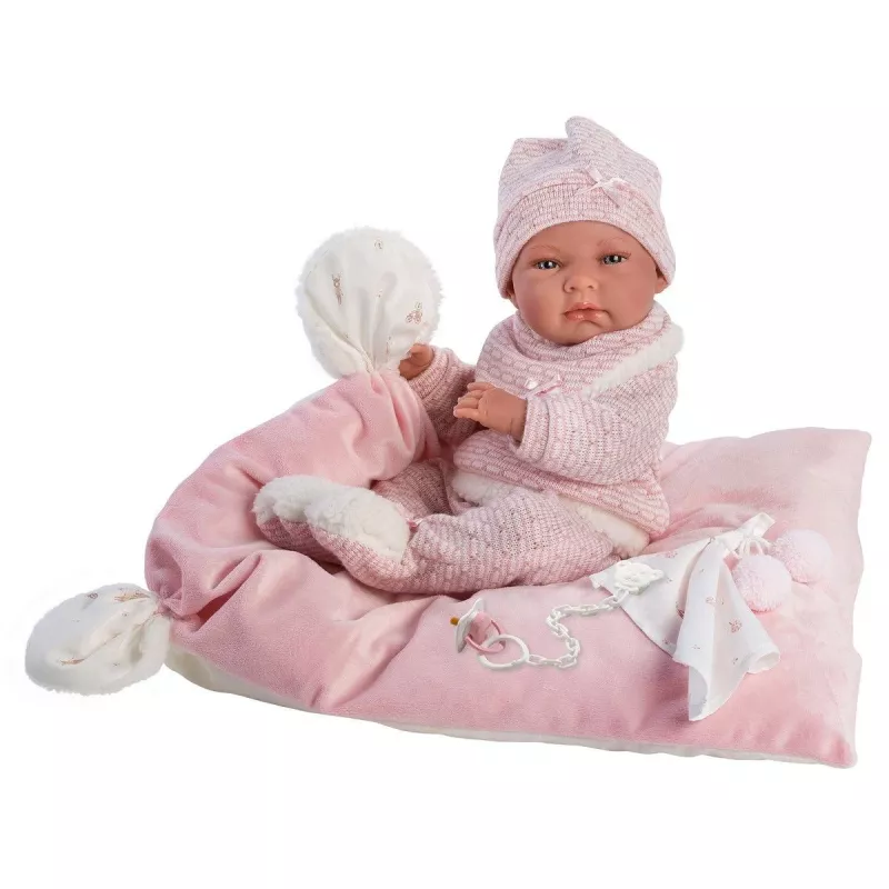 Llorens Nica 73860 kūdikio lėlė ant antklodės, 40 cm