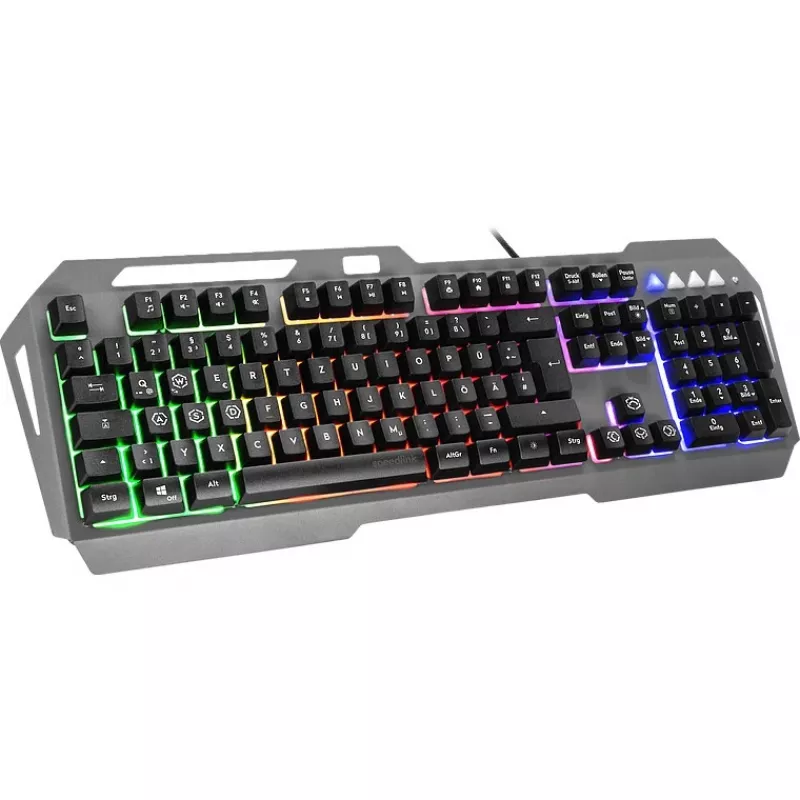 Speedlink žaidimų klaviatūra LUNERA. Metal Rainbow. juoda mažmeninė pakuotė
