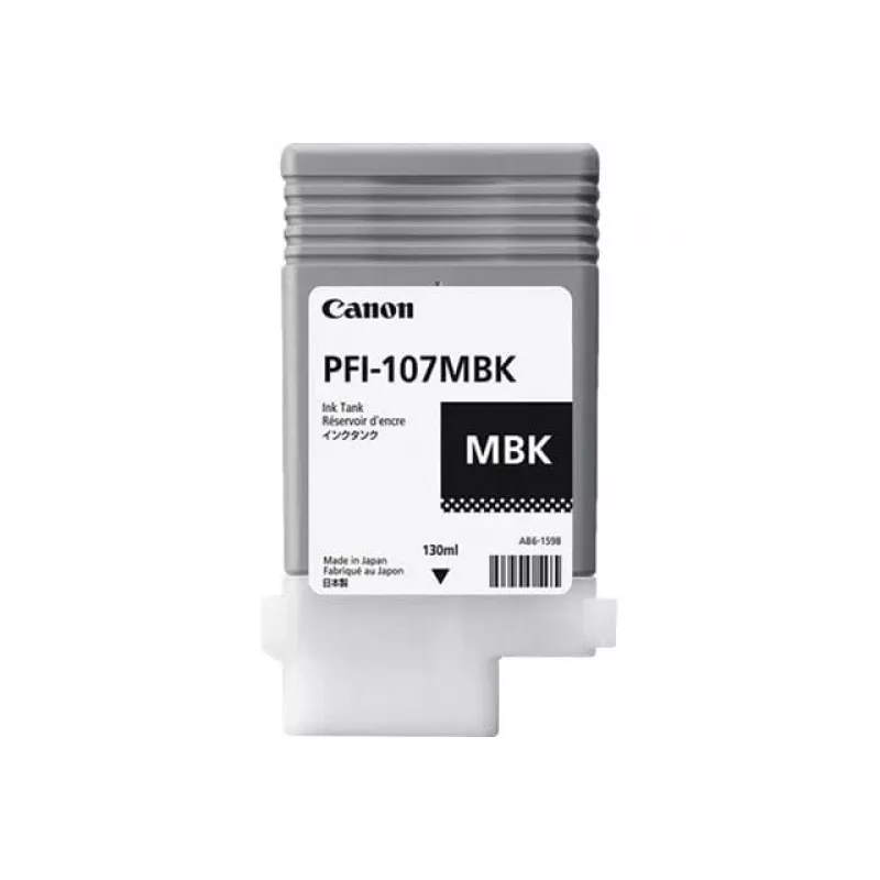 Canon PFI-107MBK rašalo kasetė 1 vnt. Originali matinė juoda