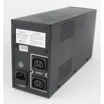 Gembird UPS-PC-652A nepertraukiamo maitinimo šaltinis (UPS) Linijinis-interaktyvus 0,65 kVA 390 W 3 kintamosios srovės lizdai