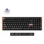 Mechaninė magnetinė klaviatūra Keychron K4H-F1 — 96 % formato, QWERTY, USB + belaidis RF + Bluetooth, 100 klavišų, RGB, juoda
