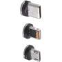 Laidų jungties rinkinys ShiverPeaks BS14-19003 USB Micro-B USB-C 8 kontaktų juoda sidabrinė