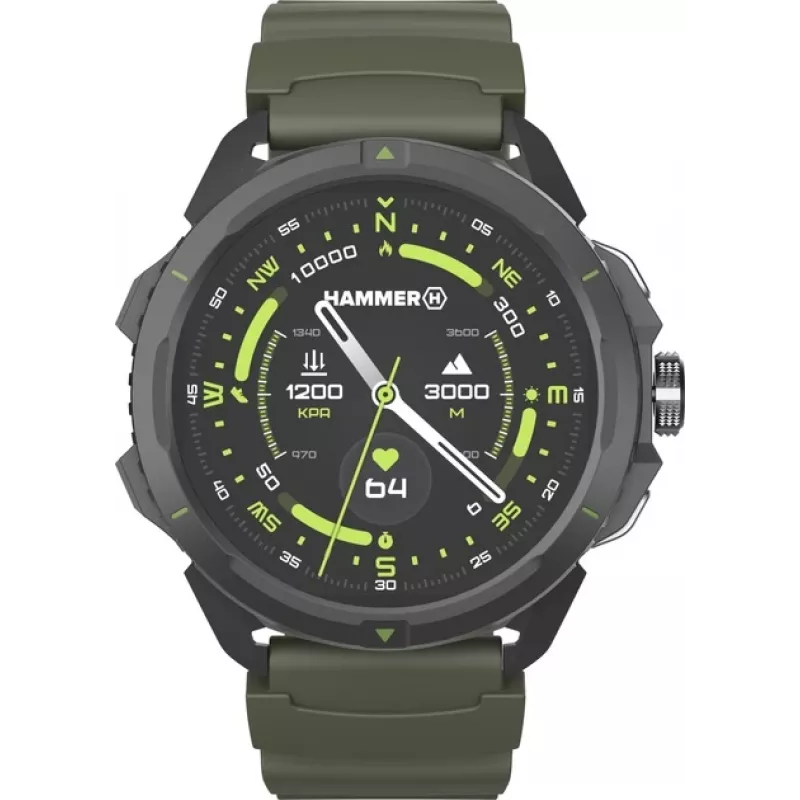 Hammer Watch 2 | Išmanusis laikrodis | AMOLED | 1,5” | Karinė versija