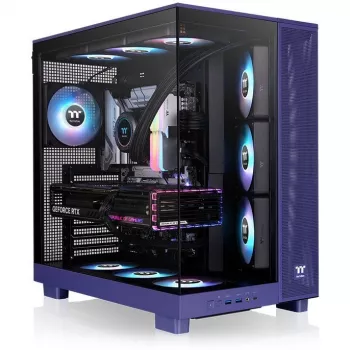 View 380 XL TG ARGB, korpusas violetinis, grūdintas stiklas x 2
