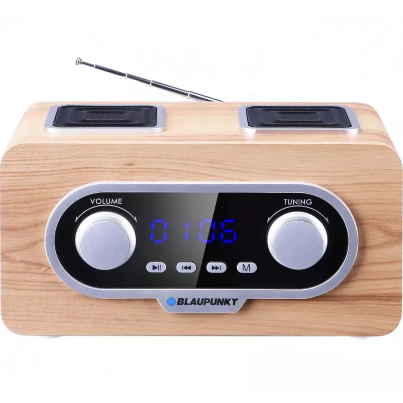Blaupunkt PP5.2CR radijas, nešiojamas, medžio išvaizda