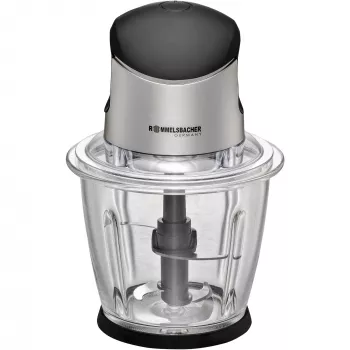 Elektrinis maisto smulkintuvas Rommelsbacher MZ 500 — 1,5 l, 500 W, juodas nerūdijantis plienas