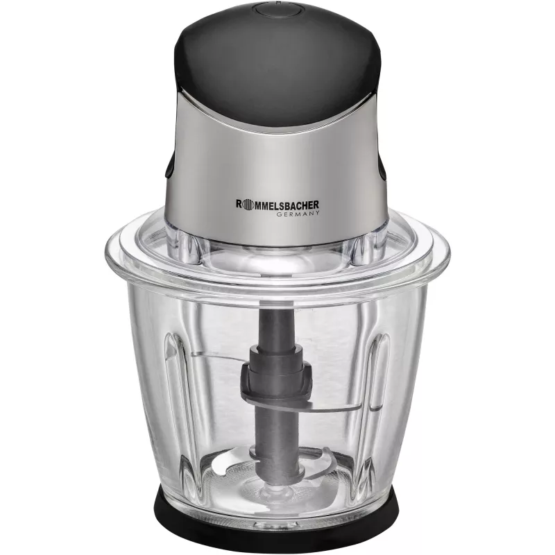 Elektrinis maisto smulkintuvas Rommelsbacher MZ 500 — 1,5 l, 500 W, juodas nerūdijantis plienas