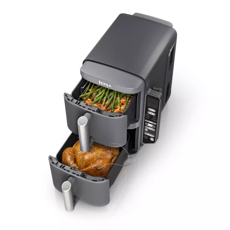 Ninja Double Stack XL karšto oro gruzdintuvė 2 skyriai su temperatūros zondu SmartCook 9,5 L SL451EU