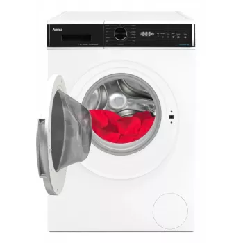 Laisvai pastatoma skalbimo mašina AMICA WA3S712BLiSHB, 7 kg, 1200 aps./min, 2100 W, LED ekranas, juodos spalvos durelės
