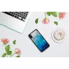 Telefono dėklas iKins, skirtas iPhone XS Max — mėlyno ežero juoda apdaila