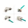 DeLOCK 88119 keystone modulis Plokščias Baltas RJ-45 10 vnt.