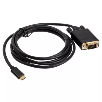 Kabelio jungties adapteris USB Type-C VGA Akasa AK-CBCA17-18BK
