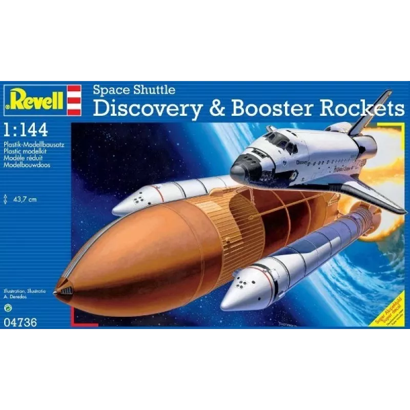 Space shuttle assembly kit Revell Space Shuttle Discovery + Booster Rockets