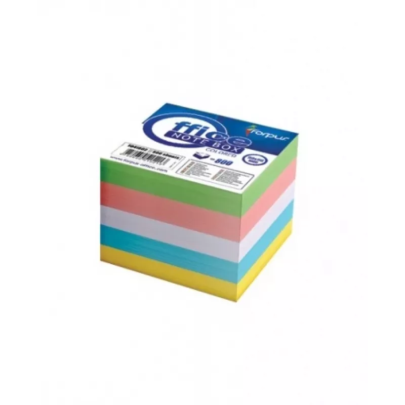 Notes Forpus, 8,5x8,5 cm, Assorti, Neklijuoti (800) 0716-008