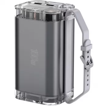 Išorinė baterija Lucid Ultra 40000mAh 100W pilka