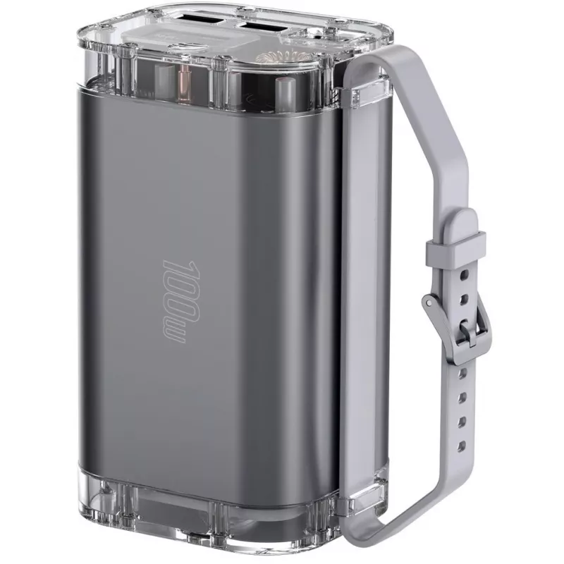 Išorinė baterija Lucid Ultra 40000mAh 100W pilka