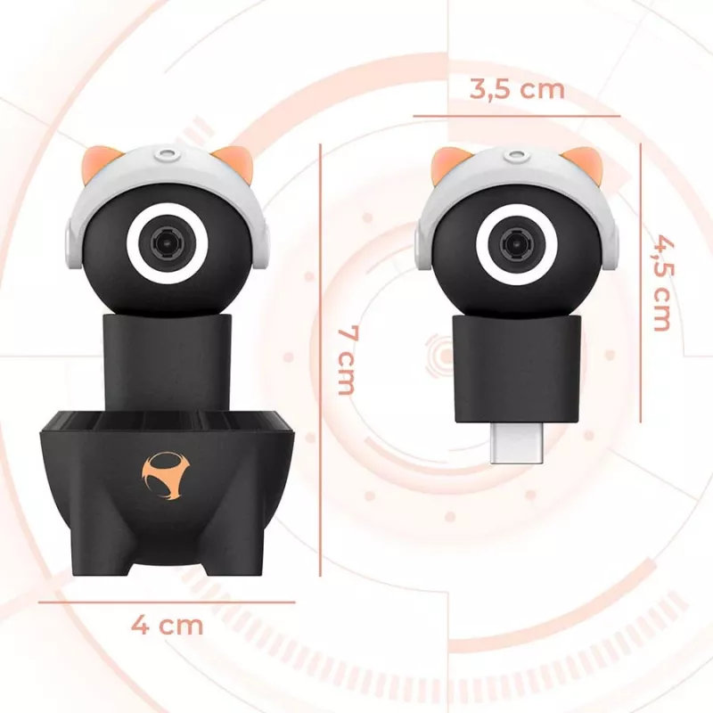 Subsonic Playcam 1080 2in1 HD Mini Camera For Nintendo Switch 2 Raudona