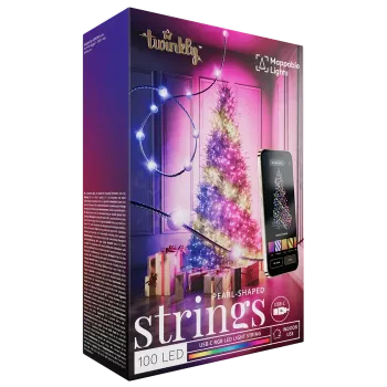 Twinkly Candies LED Kalėdų eglutės lemputės TWKP100RGB-T 6 m 100 perlų formos lempučių