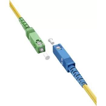 Goobay 59660 šviesolaidinis kabelis 3 m SC/APC SC/UPC FTTH OS2 geltonas (59660)
