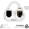 “Thermalright Rotary Thermal Grizzly DeltaMate 90° Juoda” — montavimo adapteris TG-DM-FIT-0003
