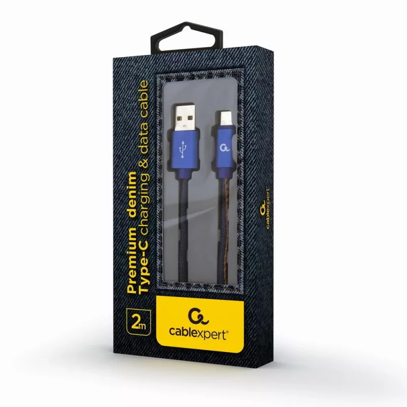 USB 2.0 laidas GEMBIRD USB A į USB C 2 m, 0,48 Gbit/s, 2,1 A, mėlynas
