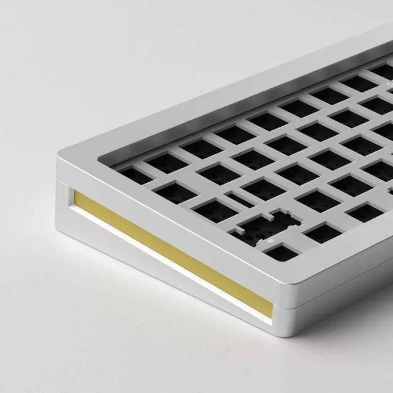 AKKO Gaming klaviatūra Case MonsGeek M7 VIA Barebone Kit Sidabrinė — plikas mechaninės klaviatūros korpusas, suderinamas su VIA programine įranga