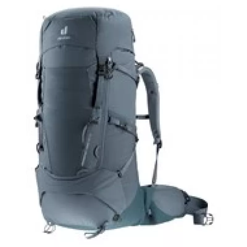 Kuprinė DEUTER Aircontact Core 50+10 graphite-shale — 50+10 l žygiams skirta kuprinė, patvari ir lengva