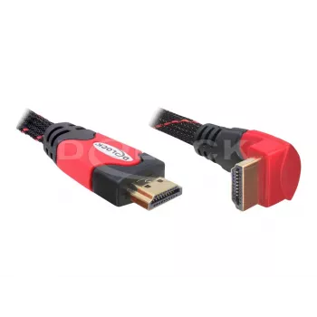 HDMI laidas DeLOCK 82688 5m juodas raudonas