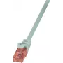 LogiLink PrimeLine Patch laidas RJ-45 (M) į RJ-45 (M) 10 m UTP CAT 6 halogen-free pilka