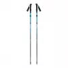 Trekking lazdos Juoda Diamond Distance Carbon FLZ — sulankstomos anglies pluošto, reguliuojamos 125–140 cm, 3 segmentų, 364 g, 40 cm sulankstytos