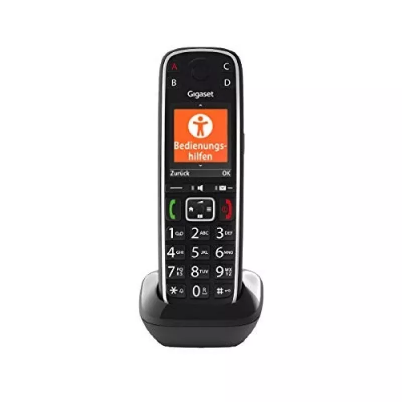Gigaset E720HX Analoginis/DECT telefonas su skambučio numerio atpažinimu, juodas