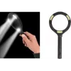 Didinamasis stiklas IWH 770665 su COB LED šviesa, juodas plastikinis korpusas