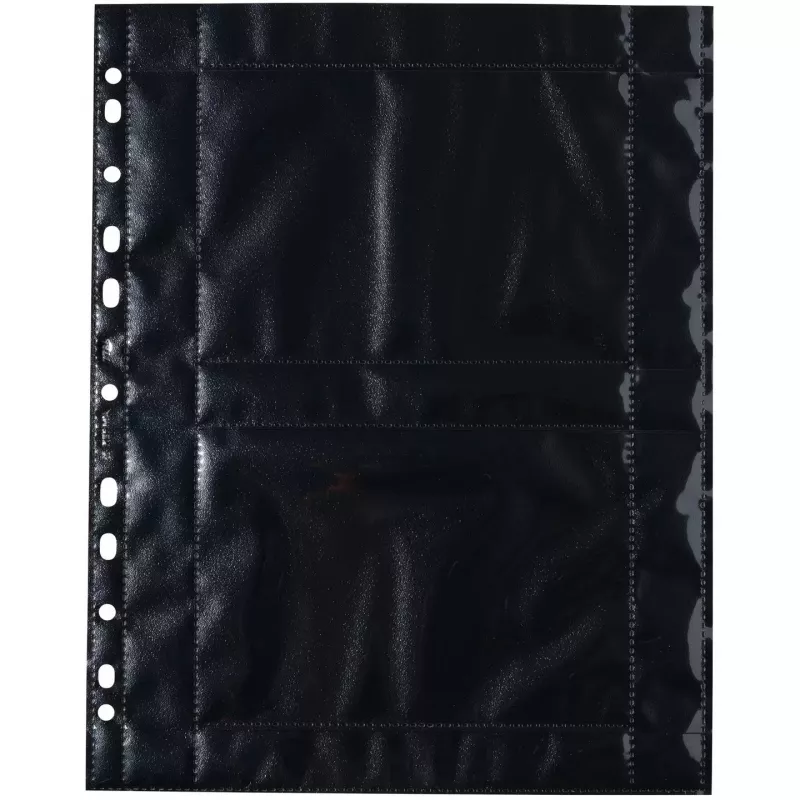 Fotonuotraukų kišenėlės HERMA Fotophan 10x15 cm gulsčios juodos 10 vnt.