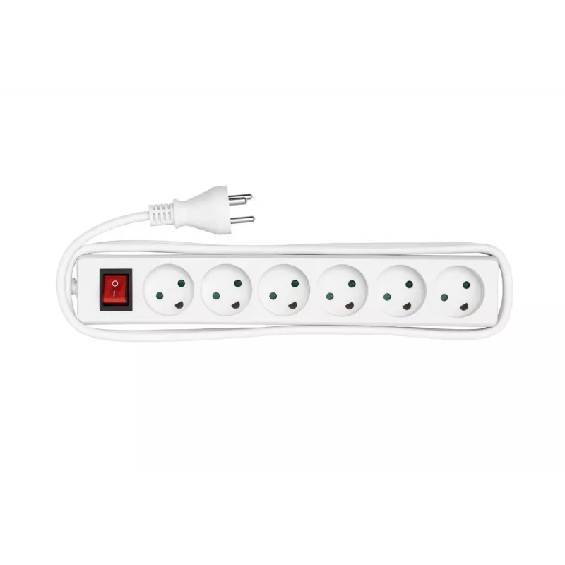 Microconnect MC-GRU0630DK ilgintuvas 3 m 6 AC lizdai Baltas