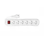 Microconnect MC-GRU0630DK ilgintuvas 3 m 6 AC lizdai Baltas