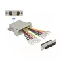 D-Sub 25 kontaktų užspaudžiamas kištukas į 2 x RJ45 lizdą DeLOCK 66833