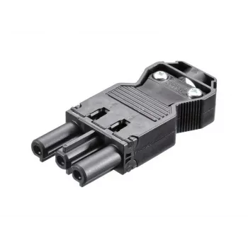 BACHMANN įrenginio jungtis GST18-3, paruošta montavimui, juoda (375.505)
