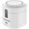 Canyon 4 viename belaidis įkrovimo stovas, 30W maks., dydis: 70x70x70,3 mm, svoris: 414 g, su 65W įkrovikliu ir 1 m laidu, baltas