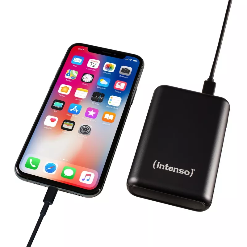 IŠORINĖ BATERIJA USB 10000MAH/ANTRACITINĖ A10000 INTENSO
