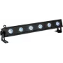 EUROLITE LED juosta modelis LED BAR-6 QCL RGB+WW (MPN 51930389) — RGB ir šiltai baltos spalvos scenos apšvietimo juosta