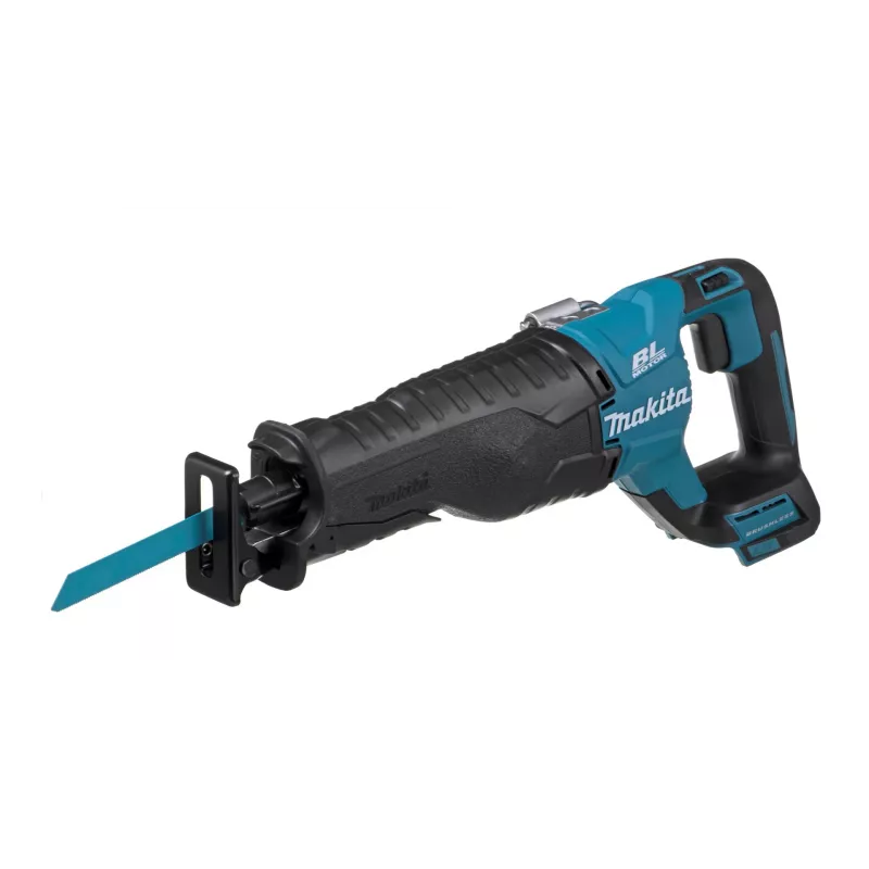 Slydimo pjūklas Makita DJR187Z, 18 V Li-Ion, eiga 32 mm, eigos dažnis 2300–3000 smūgių/min., pjovimo gylis medyje 255 mm, metale 130 mm