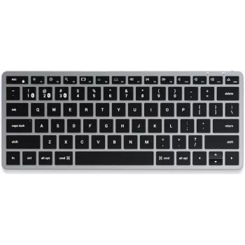 Satechi plonas X1 klaviatūra Bluetooth QWERTZ vokiška juoda - pilka (ST-BTSX1M-DE)