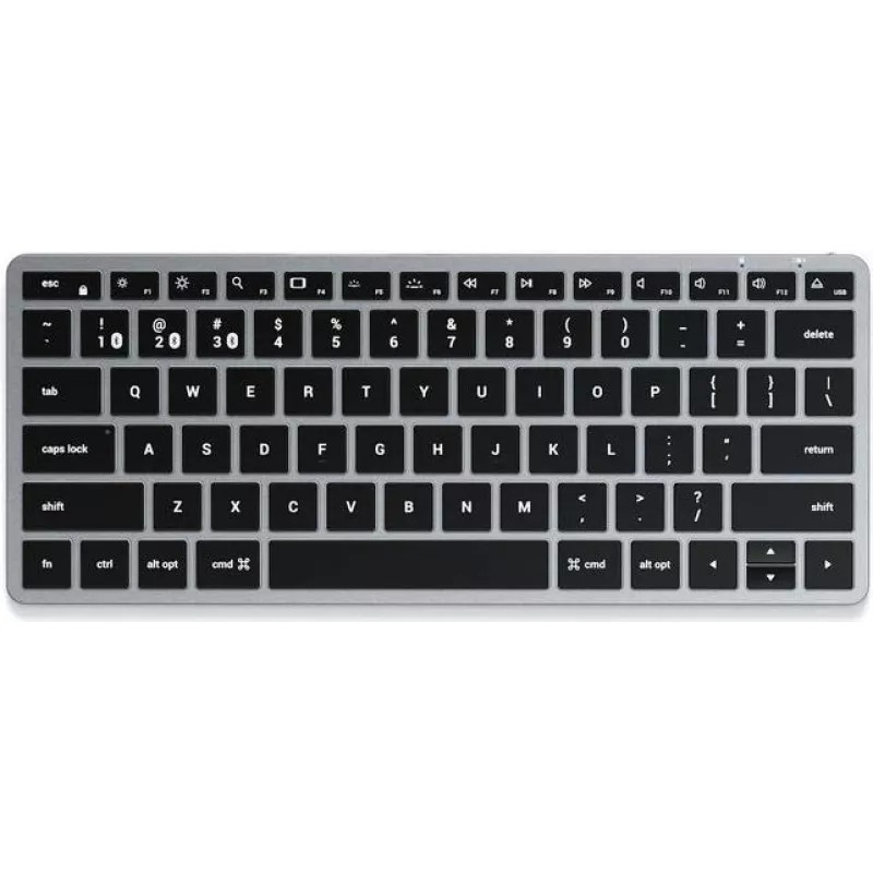 Satechi Slim X1 klaviatūra Bluetooth QWERTZ vokiška juoda - pilka (ST-BTSX1M-DE)